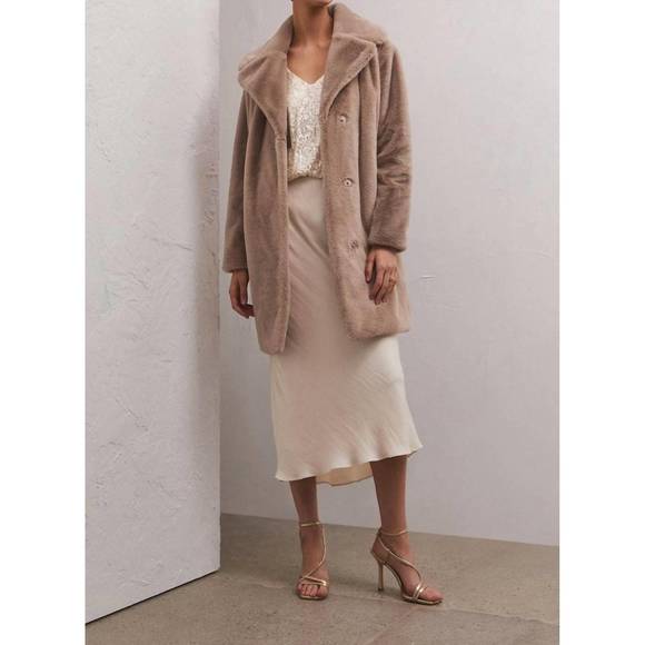 Z SUPPLY-GEM DOUBLE BREASTED FUR COAT main image 1